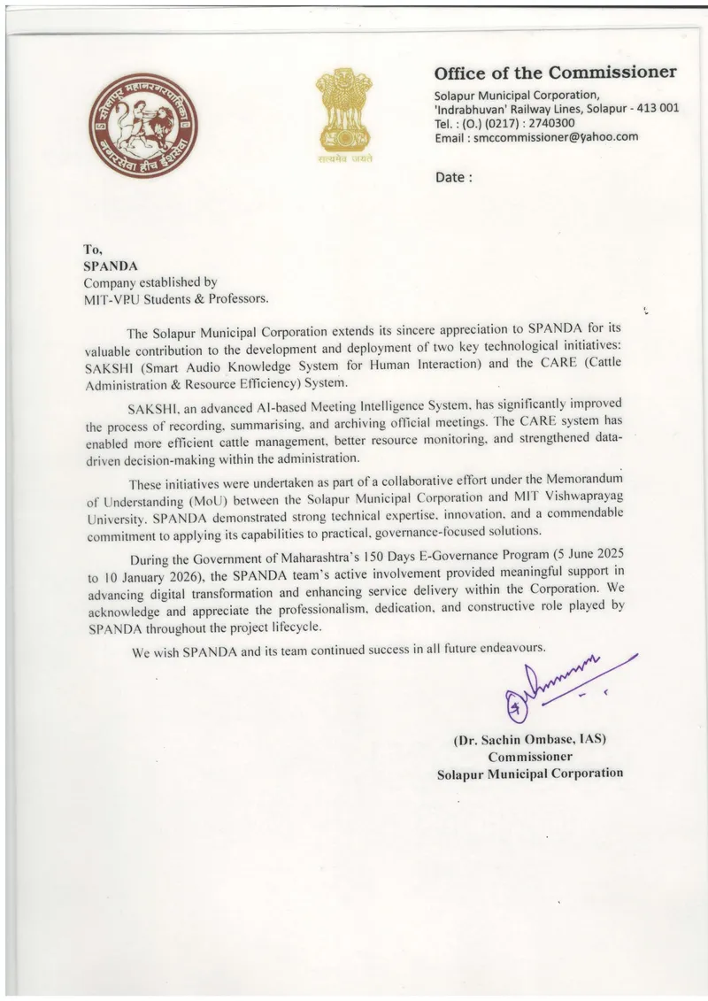 Ind Letter Spanda — AI Speaker Diarization & Meeting Intelligence